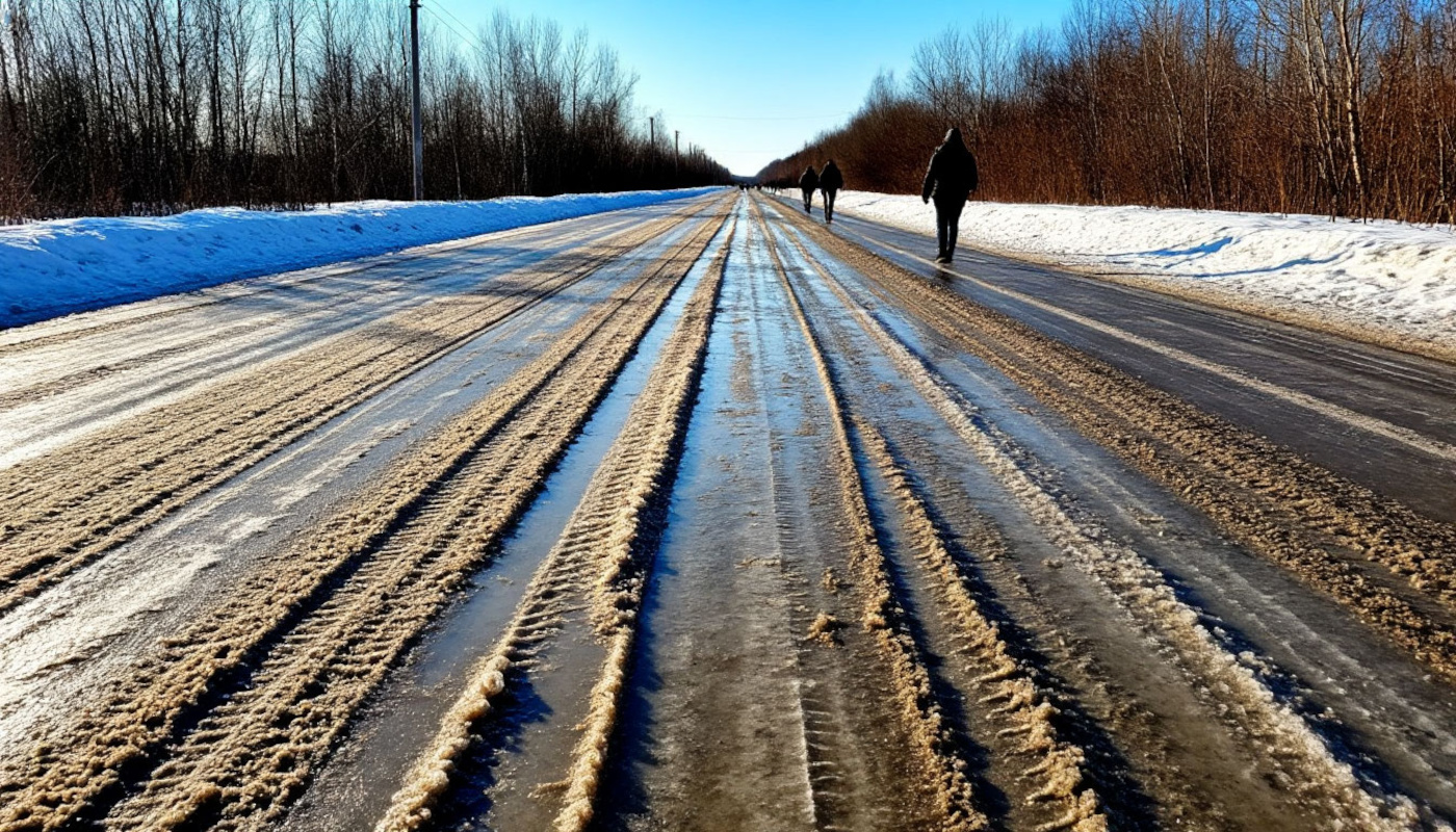 Песок обеспечивает временное сцепление, но требует постоянного обновления.